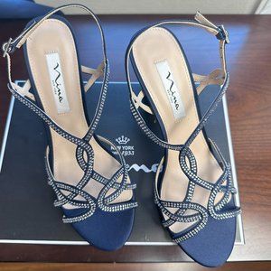 Nina Shoes Salma - LS New Navy Luster Satin